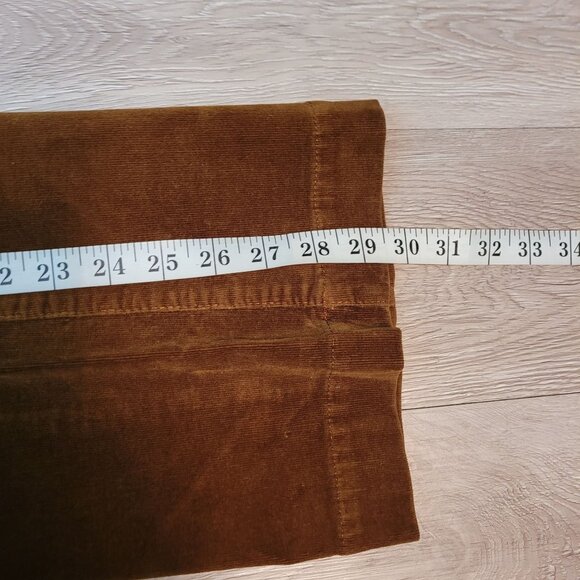 Talbots Jeans 10 P Velveteen Corduroy Flare Flawless 5 Pocket Mid Rise Western - Picture 7 of 9